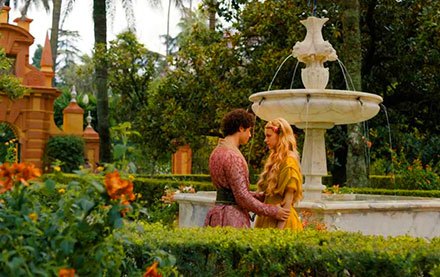 Myrcella and Trystane in the gardens
