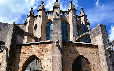 Gothic apse of the cathedral of Girona