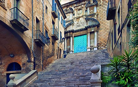The Steps of Sant Marti Sacosta church